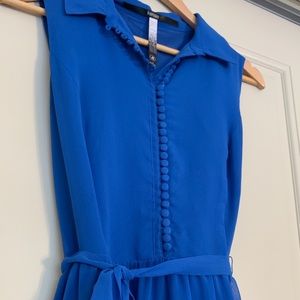 Blue Button Up Kensie Dress